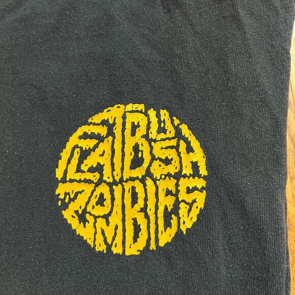 Flatbush Zombies Short Mens Small Black Yellow Vacation in Hell Cut Off Tank - Picture 4 of 6